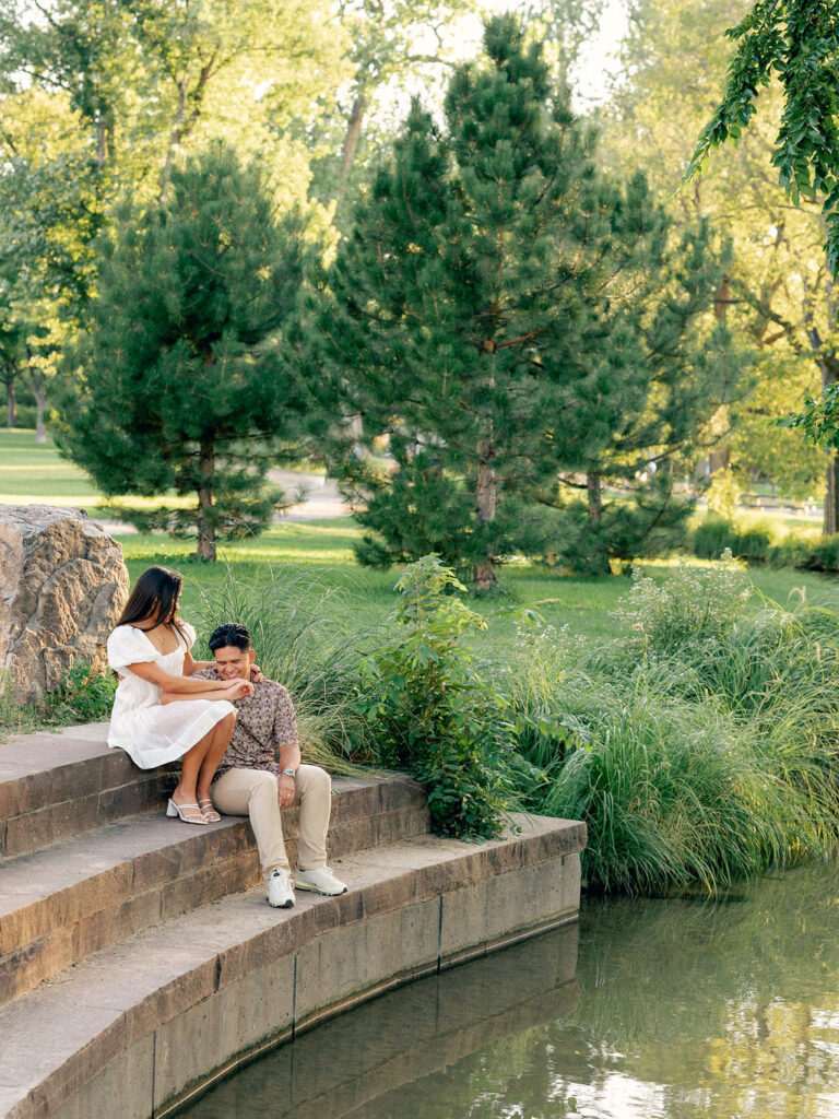 Washington Park engagement portraits.