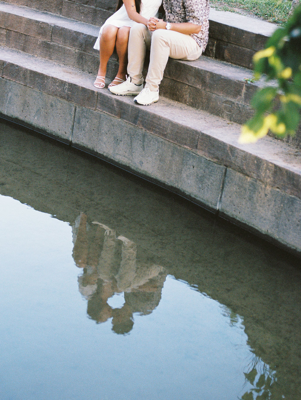 Documentary engagement photos at Washington Park.