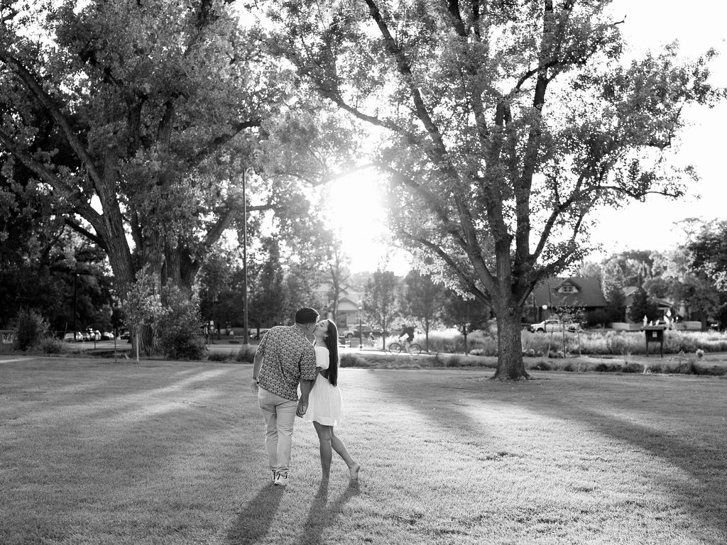 Documentary engagement photos in Denver, Colorado.